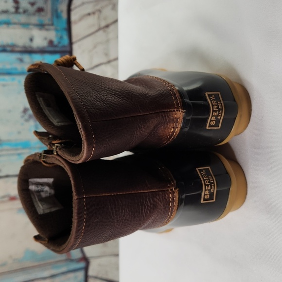 Sperry Leather & Rubber Duck Boot SALTWATER CORE STS91176 - Picture 4 of 8